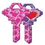 BLING HEART KEY BLANK