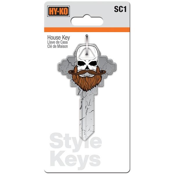 SC1-KL005 LLAVE ESTILO CALAVERA Y HUESOS