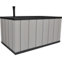 MACETA JARDINERA DE PLÁSTICO RECTANGULAR EXTRA GRANDE GRIS 99 CM PARA INTERIOR Y EXTERIOR