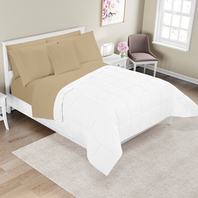 SET DE SÁBANAS PREMIUM SILKY TOUCH KING SIZE BEIGE 4 PIEZAS