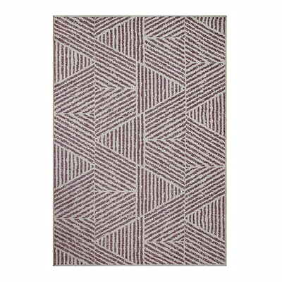 TAPETE PARA SALA POLIPROPILENO 120 X 170 CM MORADO DE FÁCIL MANTENIMIENTO