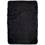 TAPETE PARA SALA POLIÉSTER 120 X 170 CM NEGRO FÁCIL DE LIMPIAR