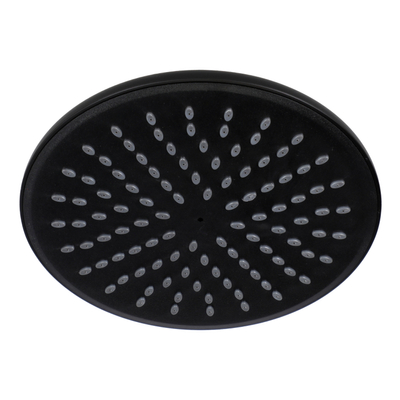 REGADERA FIJA LLUVIA CIRCULAR ABS Y LATÓN NEGRO MATE WATER SAVE AHORRADOR DE AGUA