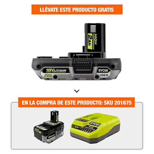 ONE+ 18V BATERÍA DE IONES DE LITIO DE ALTO RENDIMIENTO 2.0 AH