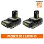 ONE+ 18V PAQUETE DE 2 BATERÍAS COMPACTAS DE IONES DE LITIO HIGH PERFORMANCE 2.0 AH
