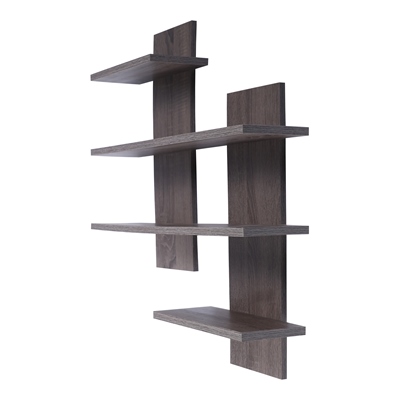 REPISA DE 4 NIVELES CAPELLI 79 X 60 X 17.5 CM CAFÉ RUSTIC OAK