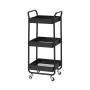 CARRITO ORGANIZADOR PARA COCINA 3 NIVELES CON RUEDAS DE ACERO