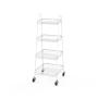 CANASTA ORGANIZADORA ACERO 4 NIVELES 38.5 X 40.7 X 105 CM BLANCO