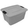 CAJA CON TAPA DE PLÁSTICO 19 L GRIS