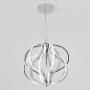LÁMPARA COLGANTE LED 183 X 50 CM PLATA