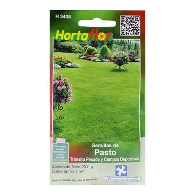 SEMILLAS DE PASTO DE TRÁNSITO PESADO 20 GR HORTAFLOR