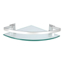ORGANIZADOR PARA BAÑO ESQUINERO VIDRIO Y ALUMINIO 1 REPISA RESISTENTE A LA HUMEDAD