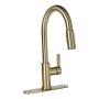 LLAVE PARA FREGADERO MONOMANDO DORADO EXTENSIBLE 16" CONTROL PRECISO