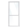 PUERTA EXTERIOR BATIENTE 80 X 210 CM IZQUIERDA BLANCO ALUMINIO