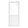 PUERTA EXTERIOR BATIENTE 80 X 210 CM IZQUIERDA BLANCO ALUMINIO