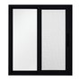 VENTANA CORREDIZA DE ALUMINIO 60 X 90 CM IZQUIERDA A DERECHA CHOCOLATE