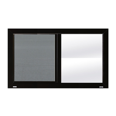 VENTANA CORREDIZA DE ALUMINIO 90 X 60 CM IZQUIERDA A DERECHA CHOCOLATE