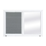 VENTANA CORREDIZA DE ALUMINIO 90 X 60 CM IZQUIERDA A DERECHA BLANCA