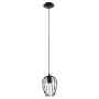 LÁMPARA COLGANTE VINTAGE DE ACERO NEGRO 1 LUZ NEWTOWN