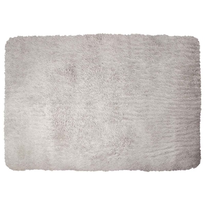 TAPETE PARA SALA POLIÉSTER 120 X 170 CM GRIS DECORATIVO