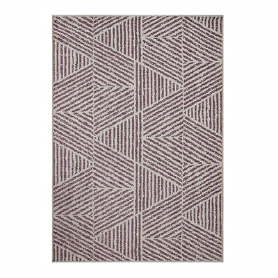 TAPETE PARA SALA POLIPROPILENO 160 X 230 CM MORADO FÁCIL MANTENIMIENTO