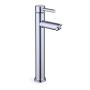 LLAVE PARA LAVABO MONOMANDO CROMO DE UN ORIFICIO CUELLO ALTO