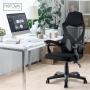 SILLA DE OFICINA EJECUTIVA ERGONOMICA RECLINABLE Y DE ALTURA REGULABLE. RESPALDO CONFORT MESH