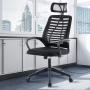 SILLA DE OFICINA EJECUTIVA, ERGONOMICA Y TAPIZADO DE MESH NEGRA