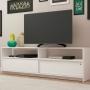 MUEBLE PARA TV PARA 70 PULGADAS MADERA BLANCO 180 X 55 X 33 CM