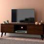 MUEBLE PARA TV HASTA 60 PULGADAS MADERA ROBLE OSCURO 135 X 36 X 50 CM