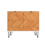 MODULAR MODERNO CON PUERTAS, CREDENZA MINIMALISTA COLOR BLANCO Y DISEÑO EN MADERA