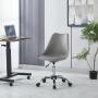 SILLA OFICINA ERGONÓMICA AJUSTABLE DE ACERO CROMADO PARA ESCRITORIO GRIS 120 KG