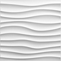 LAMBRÍN PANEL DECORATIVO PVC 50 X 50 CM PARA MURO CON ADHESIVO BLANCO MATE