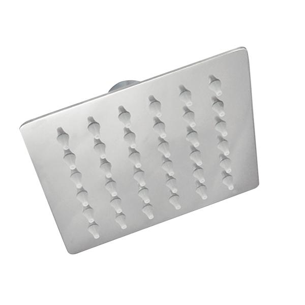 REGADERA FIJA CUADRADA ACERO INOXIDABLE ACABADO BRILLANTE FÁCIL LIMPIEZA