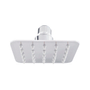 REGADERA DE PLATO CUADRADO 10 CM ACERO INOXIDABLE CROMO CON GOMINAS LIMPIA FÁCIL