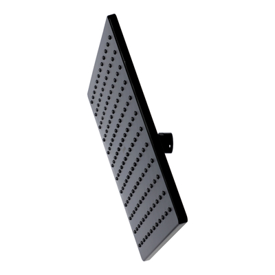 REGADERA DE PLATO CUADRADA NEGRO MATE PLASTICO ABS AHORRADORA DE AGUA