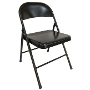 SILLA PLEGABLE 74 CM ACERO NEGRO