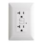CONTACTO DÚPLEX CON FALLA A TIERRA Y PLACA DE PARED INCLUIDA BLANCO
