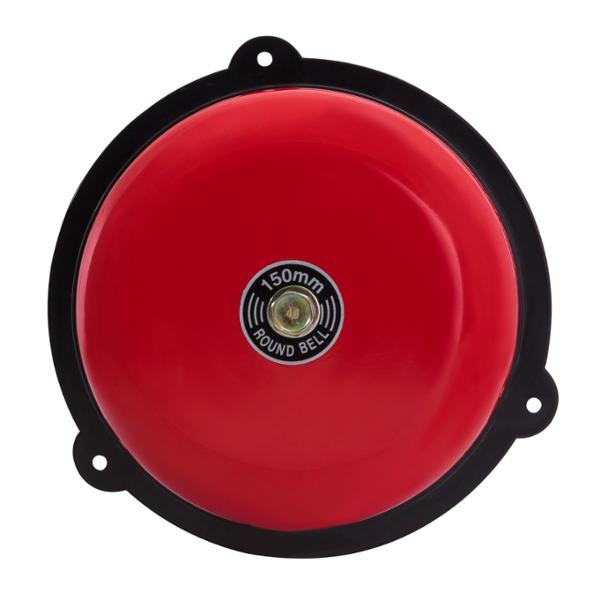 TIMBRE MECÁNICO DE CAMPANA 6" ROJO