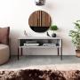 MUEBLE PARA TV PARA 49 PULGADAS TABLERO LAMINADO GRIS 96 X 40 X 47 CM