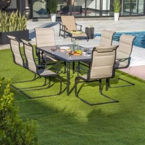 JUEGO DE JARDÍN COMEDOR GLENRIDGE FALLS 7 PIEZAS BEIGE