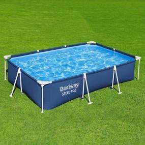 ALBERCA ESTRUCTURAL RECTANGULAR 3 X 2 X 0.66 M AZUL