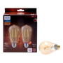 FOCO LED E26 ST19 LUZ CÁLIDA ATENUABLE 4.4 W / 40 W 2 PIEZAS