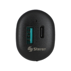 CARGADOR USB Y USB C PARA AUTO NEGRO