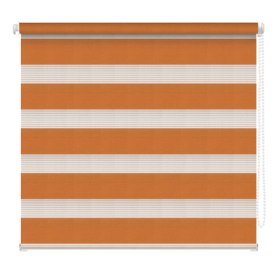 CORTINA ENROLLABLE DÚO COLOR NARANJA 1 X 2.20 M