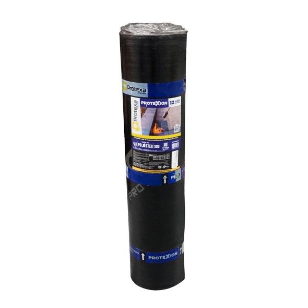 MEMBRANA PREFABRICADA SBS 4 MM CON REFUERZO DE POLIESTER ACABADO GRAVILLA ROLLO 10 X 1 M2 12 AÑOS