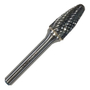 LIMA ROTATIVA DE DOBLE FILO ARBOL PUNTA REDONDA 1/2" X 1" X 1/4" PARA HERRAMIENTA ROTATIVA 5 PIEZAS