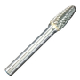 LIMA ROTATIVA DOBLE FILO ARBOL PUNTA REDONDA 3/8" X 3/4 X 1/4" PARA HERRAMIENTA ROTATIVA 5 PIEZAS
