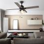 VENTILADOR DE TECHO MALONE 54" PARA INTERIOR BRONCE