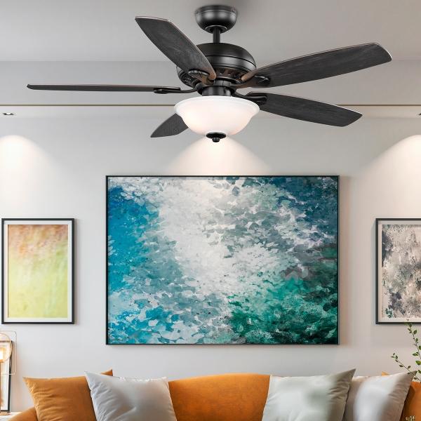 VENTILADOR DE TECHO SOUTHWIND II 52" PARA INTERIOR NEGRO